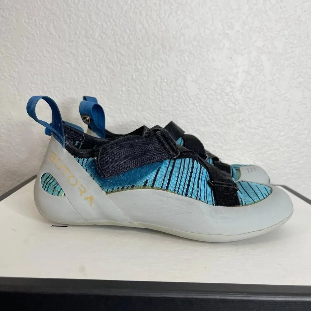Butora Comet Rental Climbing Shoes Blue Grey Black Strappy Men's‎ 39.5 EU/7 US